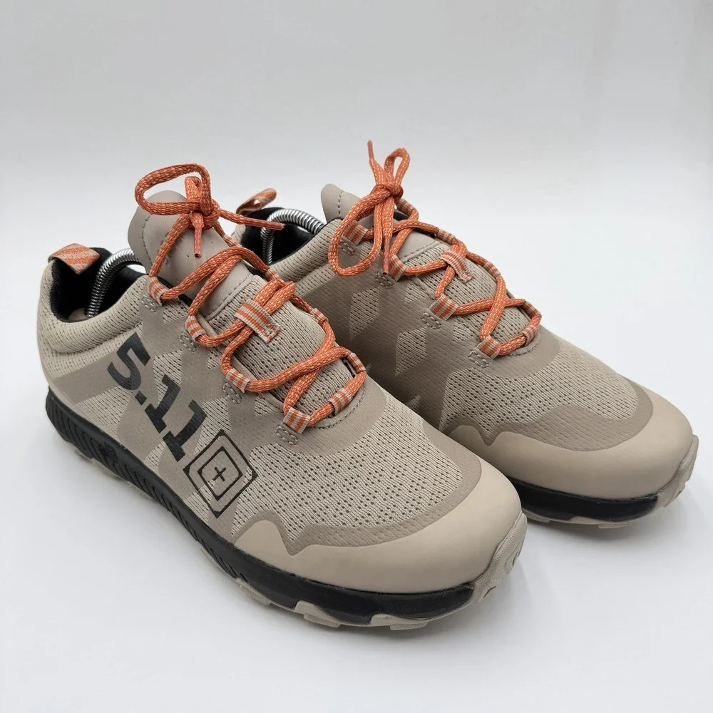5.11 Tactical A/T Trainer Shoes Mens 9.5 Dune Tan Low Top Training Sneakers